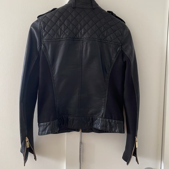 Michael Kors leather biker jacket - Picture 6 of 8